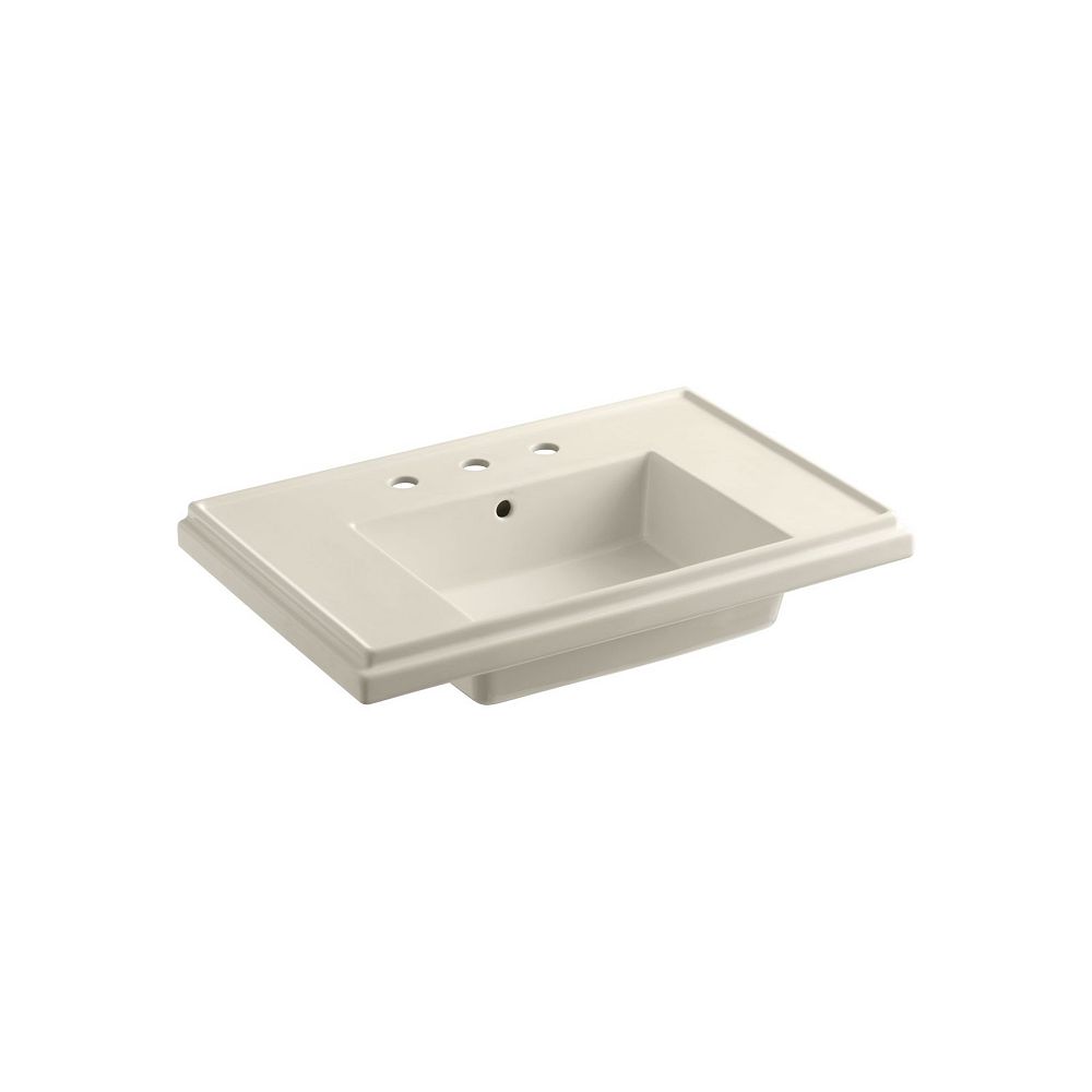 Kohler Tresham Bathroom Sink Basin With Overflow Drain And 8 Inch Widespread Faucet Instal The Home Depot Canada