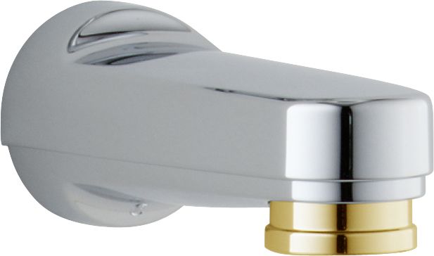 Delta Pull Down Diverter Tub Spout In Chrome Polished Brass The   P 1000752966 