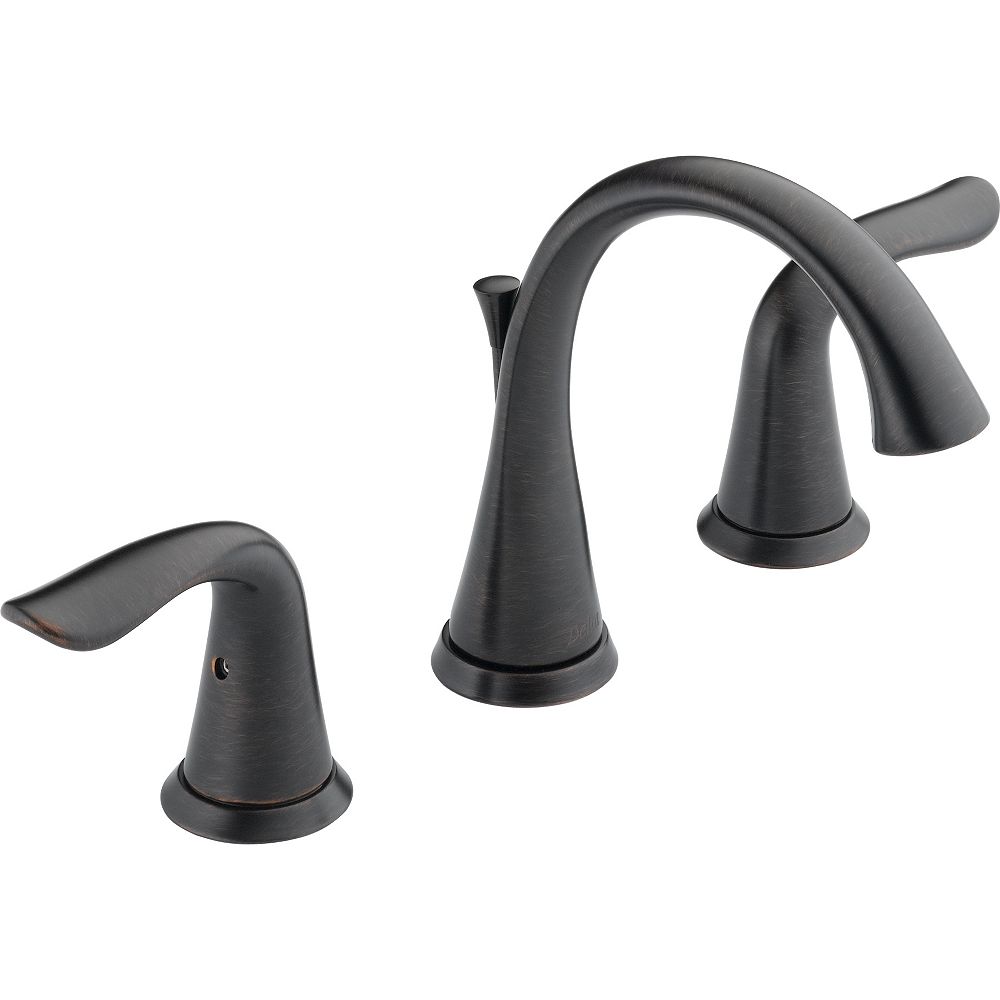 Delta Lahara 8 Inch Widespread 2 Handle High Arc Bathroom Faucet In Venetian Bronze Finish The 1649