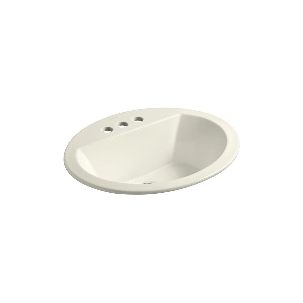 Kohler Bryantr Oval Drop In Bathroom Sink With 4 Inch Centerset