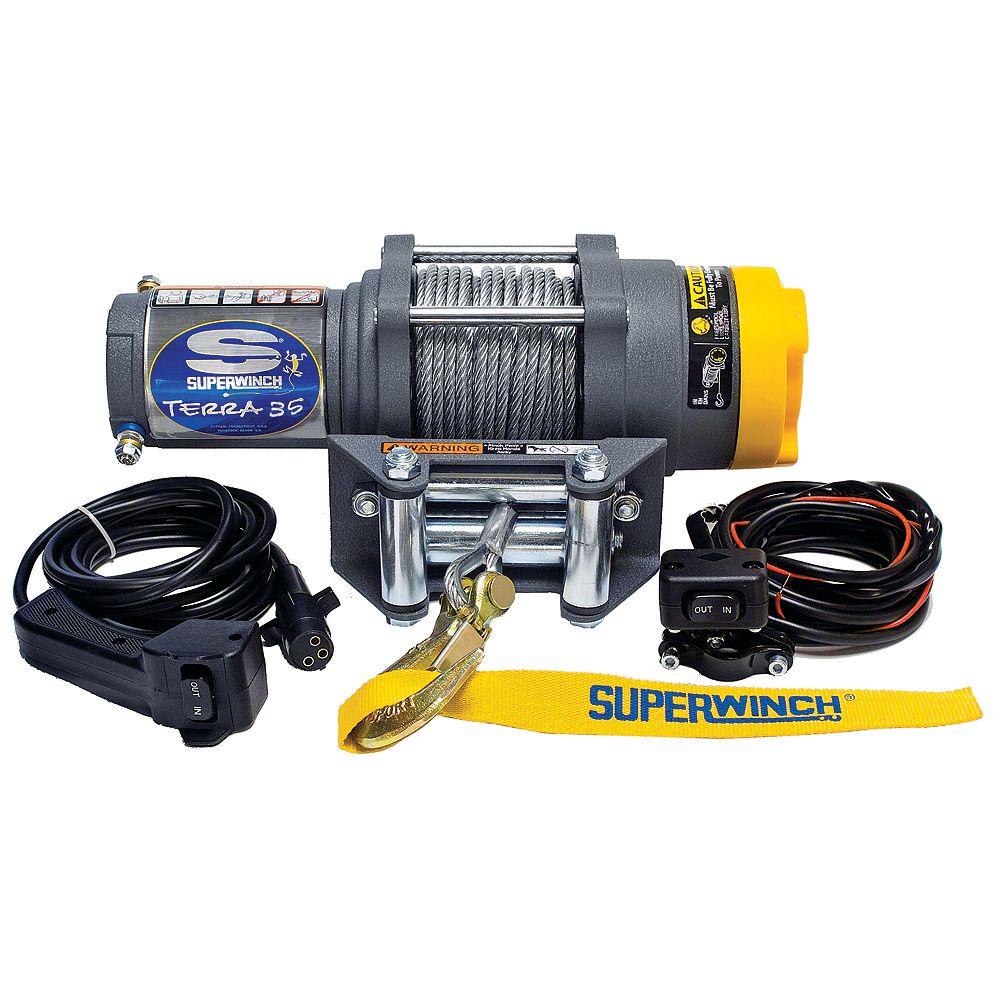 Superwinch Terra 35 3,500 lbs./12V ATV Winch The Home Depot Canada