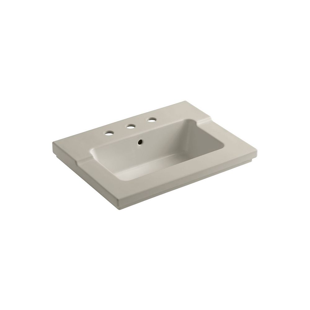 Kohler Treshamr Vanity Top Bathroom Sink With 8 Inch Widespread Faucet Holes The Home Depot Canada