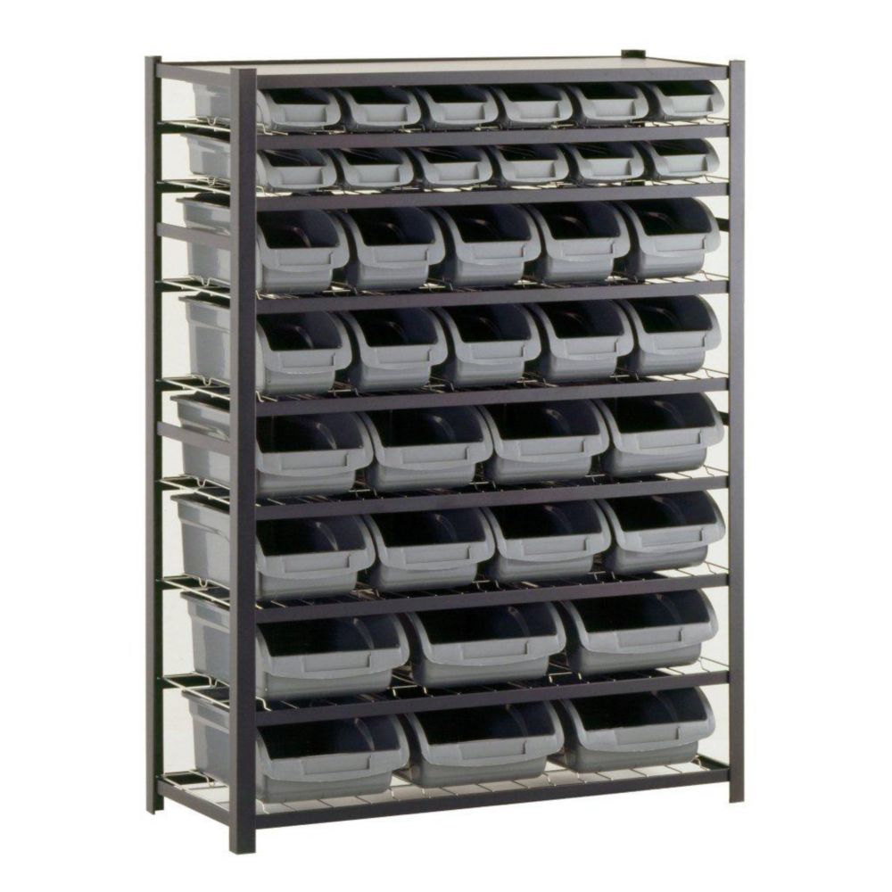 Sandusky 57 In H X 44 In W X 16 In D 36 Bin Industrial Storage Rack   P 1000753473 