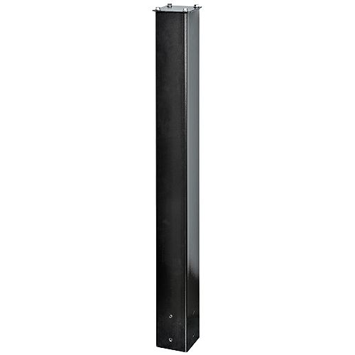 Black In Ground Steel Post - 43 Inch