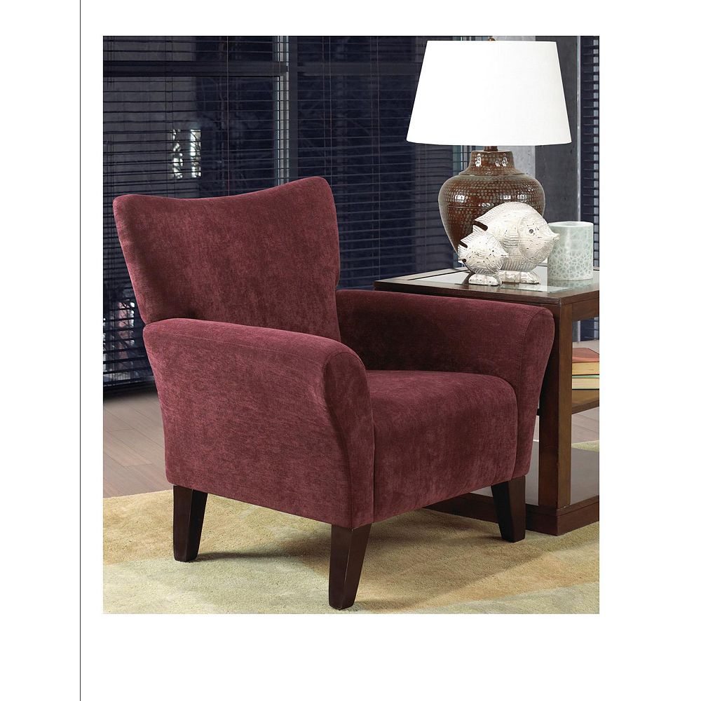 Worldwide Homefurnishings Inc. Alexia Accent ChairWine The Home