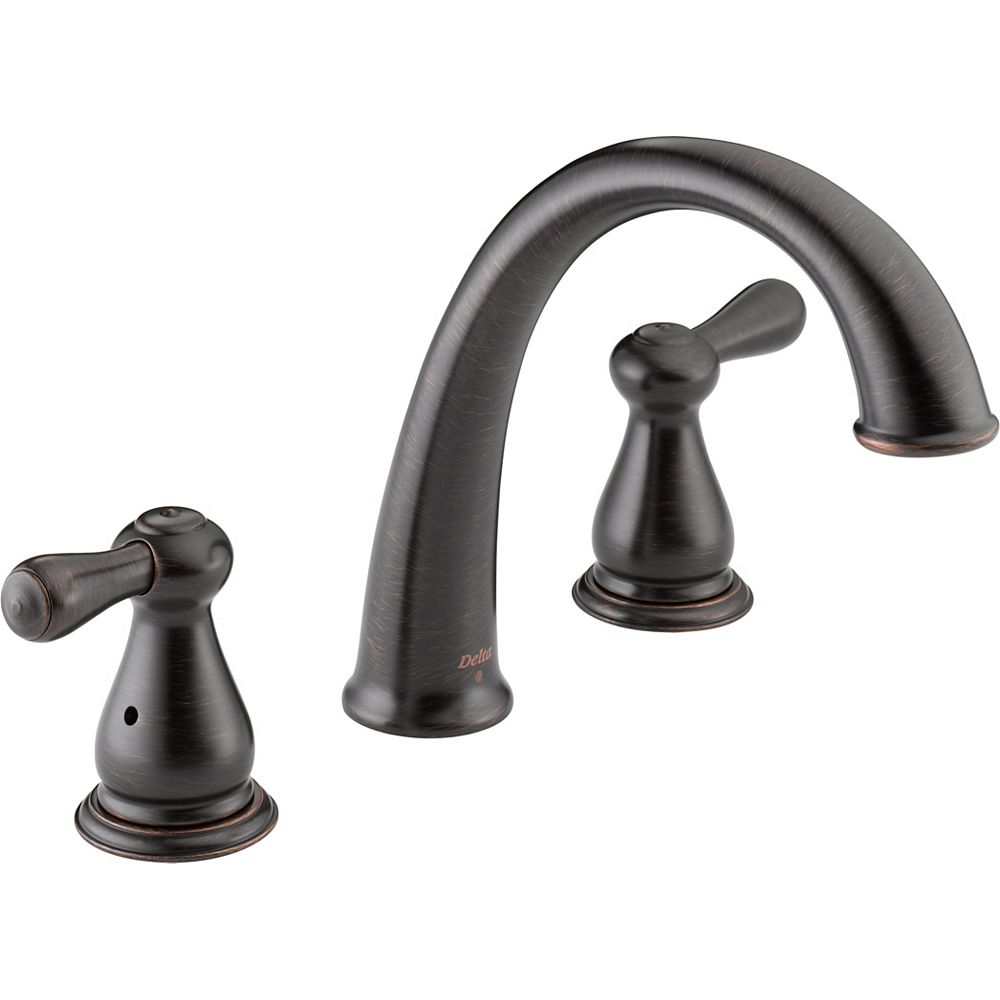 Delta Leland 2Handle Roman Bath Faucet Only in Bronze Finish The Home Depot Canada