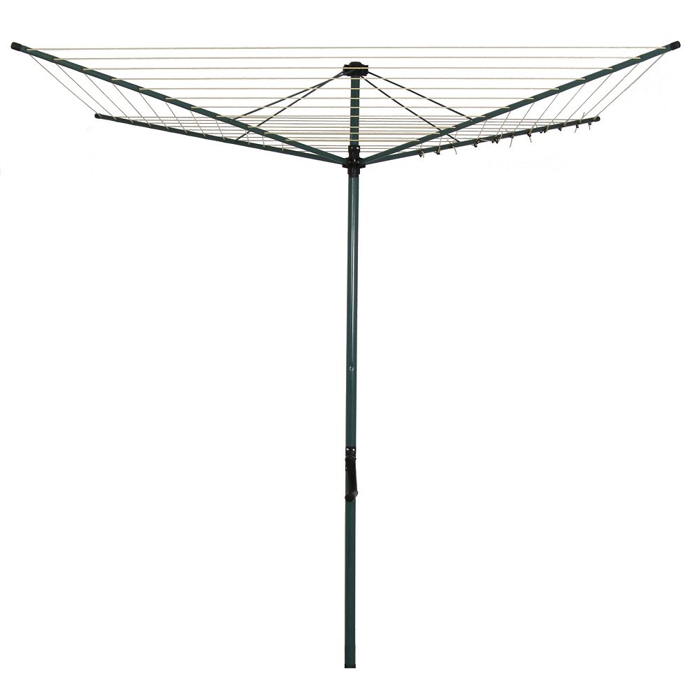 Greenway Rotary outdoor clothes dryer, green steel powder coated steel