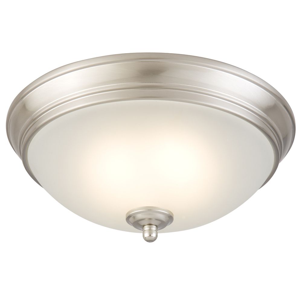 HDG 11 Inch Brushed Nickel Integrated LED Flushmount Ceiling Light W   P 1000756343 