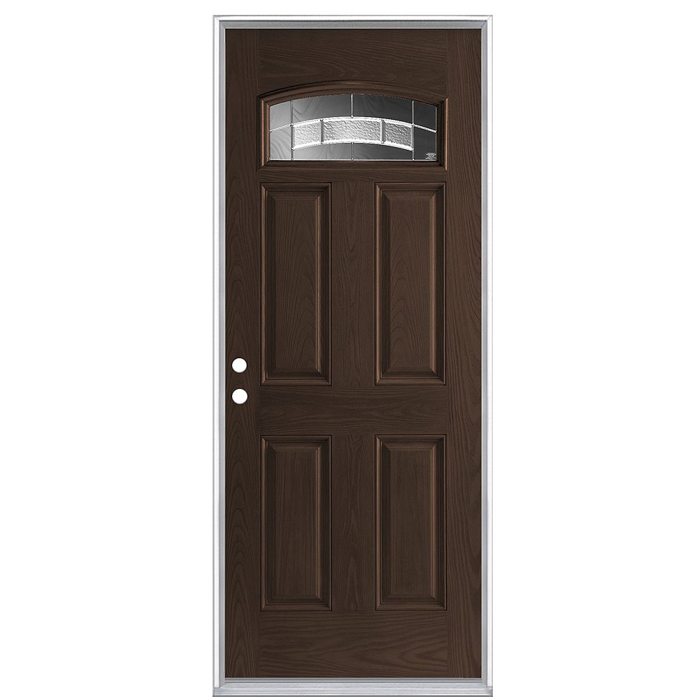 Masonite 32inch x 80inch x 49/16inch Espresso Left Hand Door The