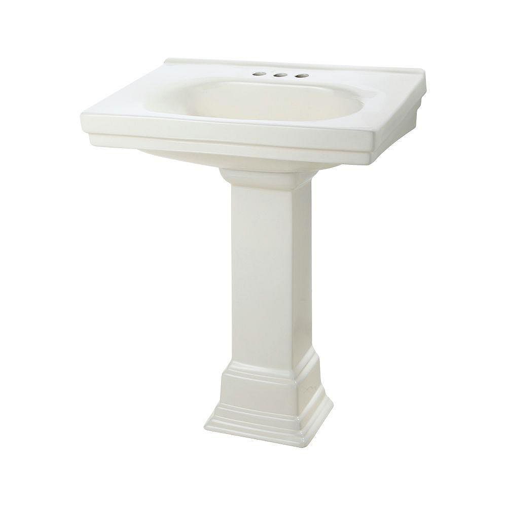 Foremost Structure 20inch Pedestal Sink Basin in Biscuit The Home Depot Canada