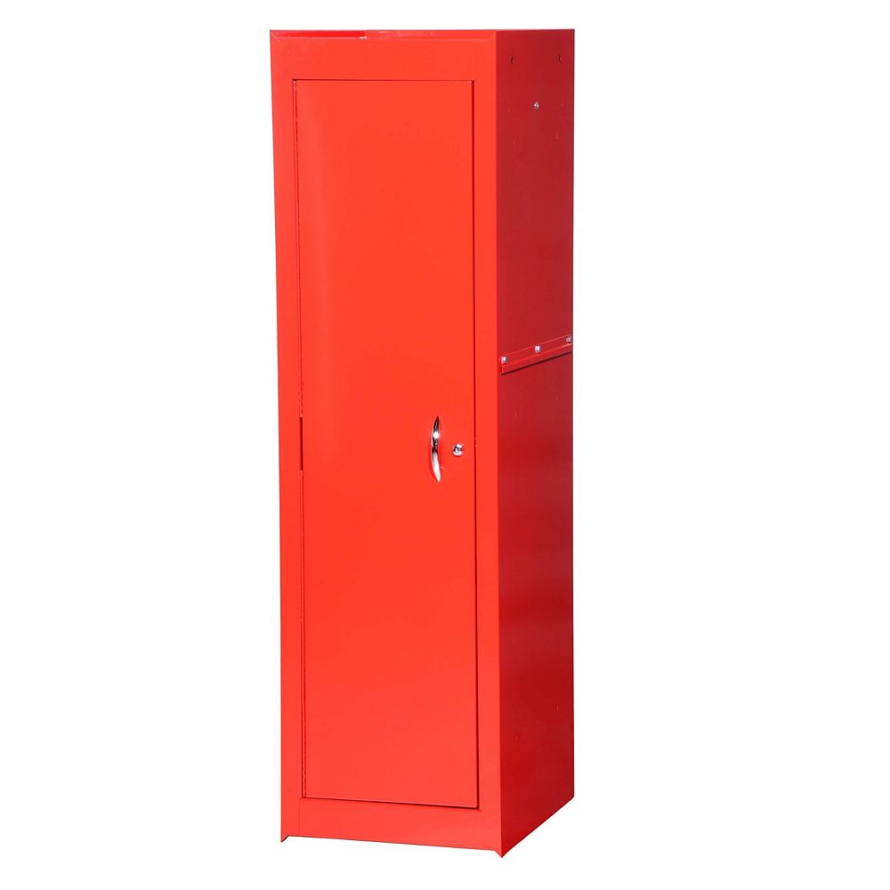 International 15inch TwoShelf Full Length Side Locker in Red The