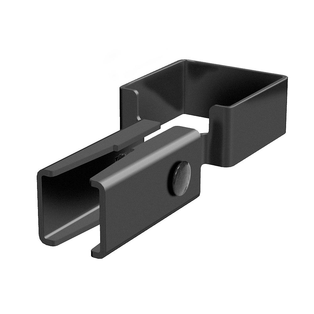 Plastival Universal Aluminum Rail Bracket, Black (Unit) The Home Depot Canada