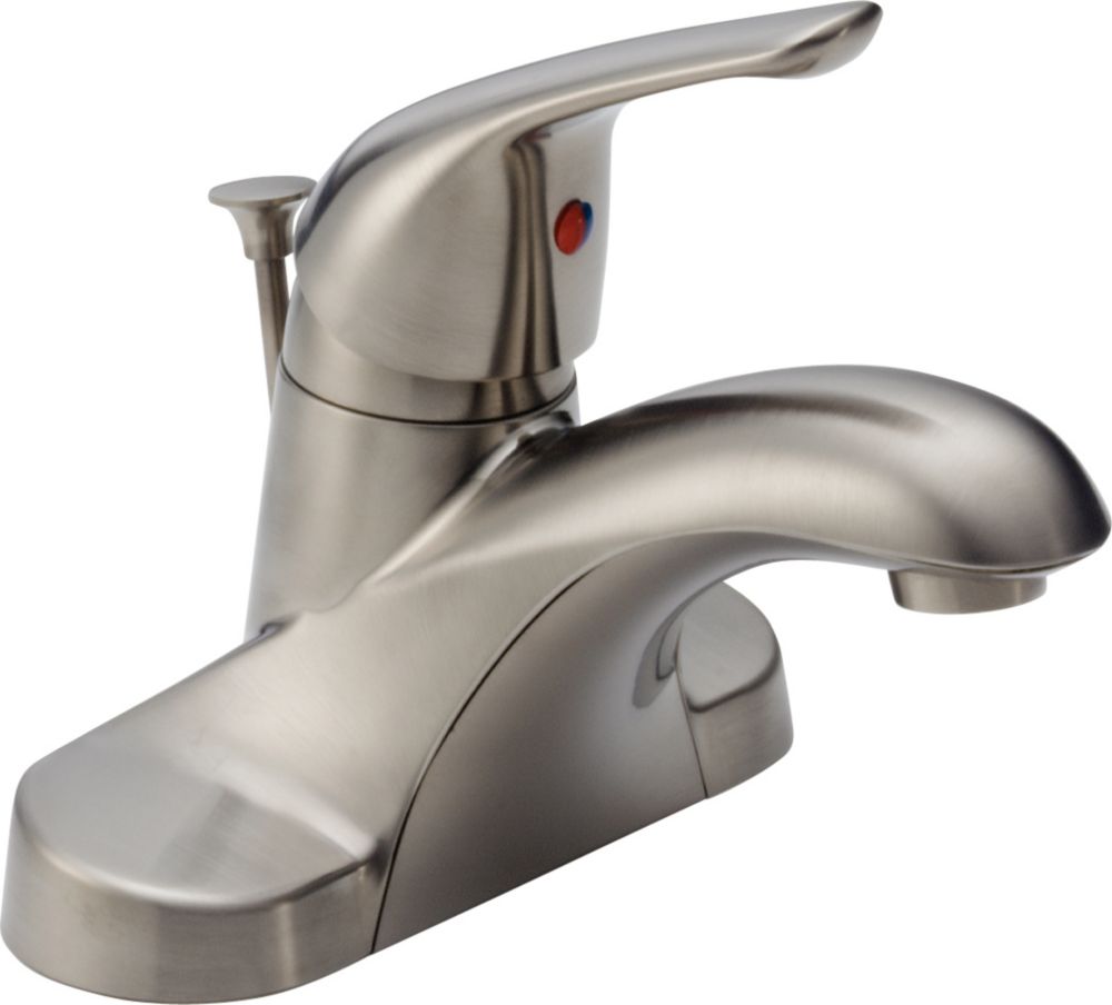 Delta Foundations 4 Inch Single Handle Low Arc Bathroom Faucet In   P 1000756879 