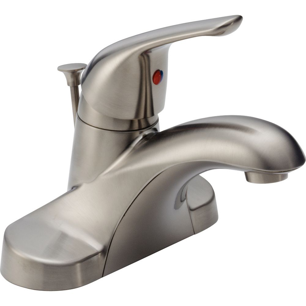 Delta Foundations 4inch SingleHandle LowArc Bathroom Faucet in