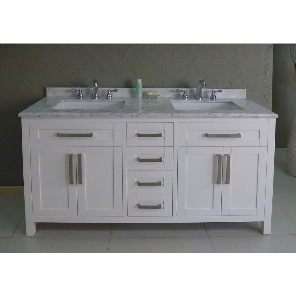 Ove Decors Celeste 60inch W 3Drawer Vanity in White