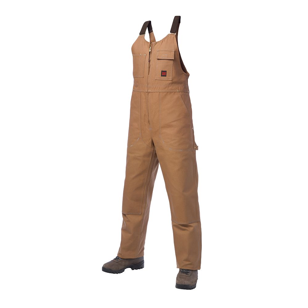 Tough Duck Unlined Bib Overall Brown X Large | The Home Depot Canada
