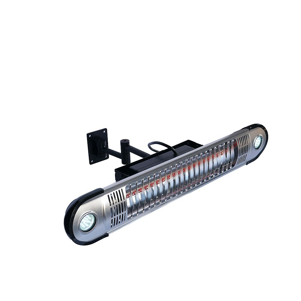 Energ Wall Mounted Infrared Patio Heater With Led Lights The Home Depot Canada Wall Mounted Infrared Patio Heater, Infrared Patio Heater Safety