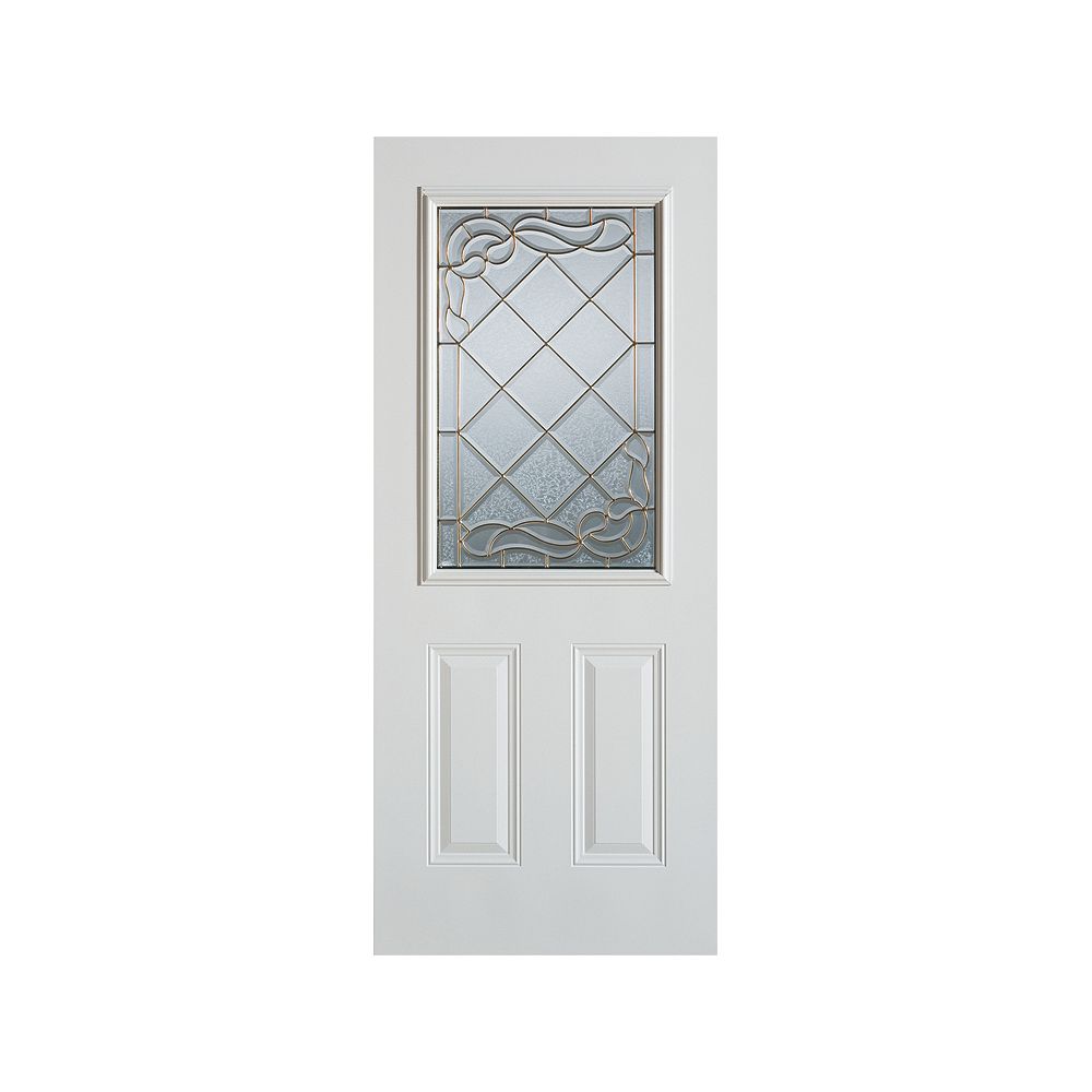 STANLEY Doors 35.375 inch x 82.375 inch Queen Anne Patina