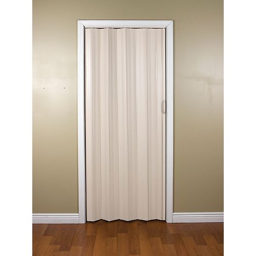 24-inch to 36-inch Sienna Cottage White Accordion Bifold Door