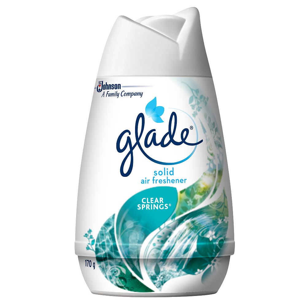 Glade Solid Tough Odour Solutions Air Freshener Clear Springs The