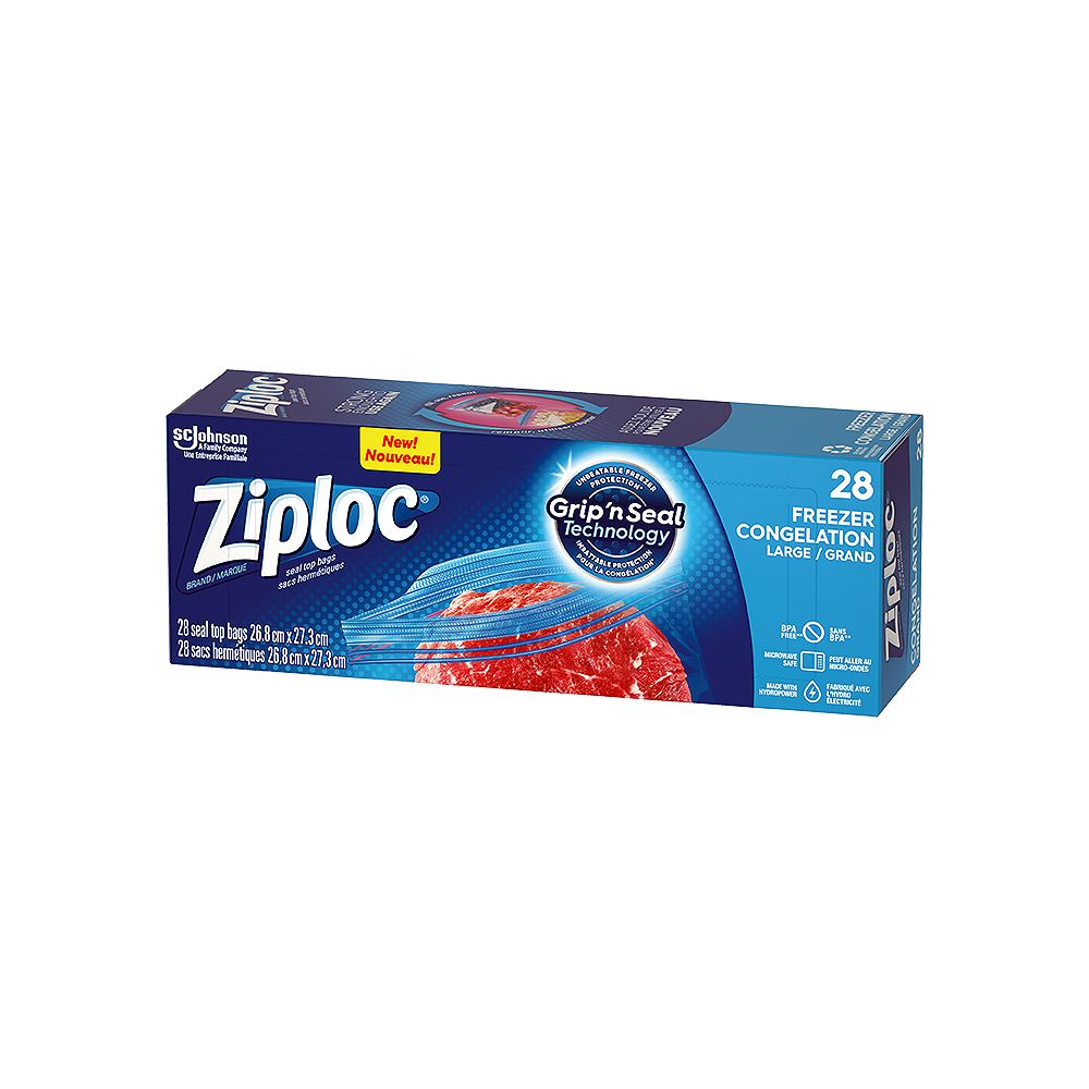 Ziploc Large Freezer Bags (28-Pack) | The Home Depot Canada