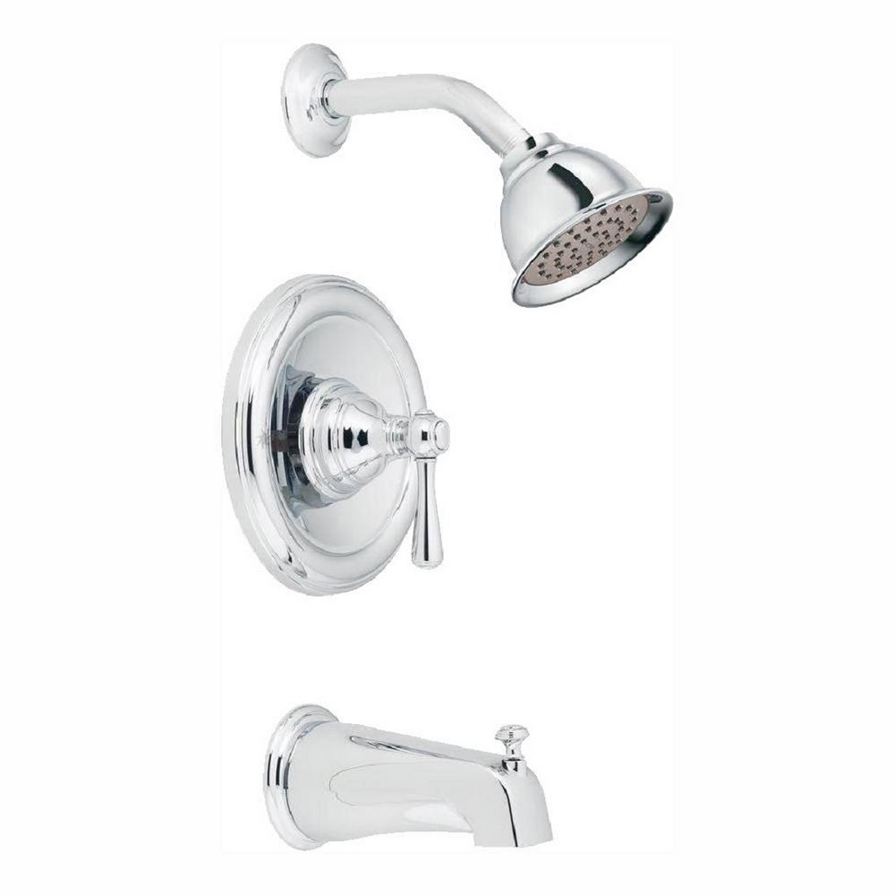 MOEN Kingsley Posi-Temp Single-Handle Eco-Performance Tub and Shower ...