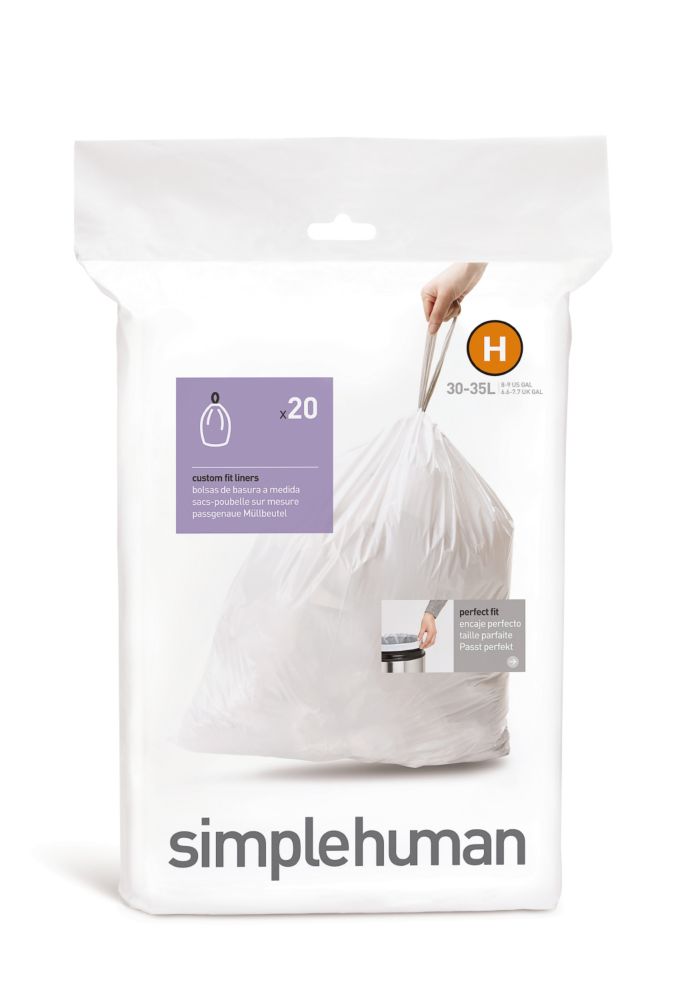 Simplehuman H liner 35L - 20 pack | The Home Depot Canada