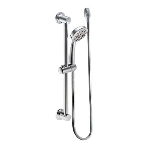 1-Spray Eco-Performance 4-inch Hand Shower with Slide Bar in Chrome