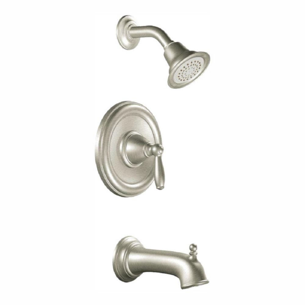 MOEN Brantford Single-Handle 1-Spray Posi-Temp Tub And Shower Faucet ...