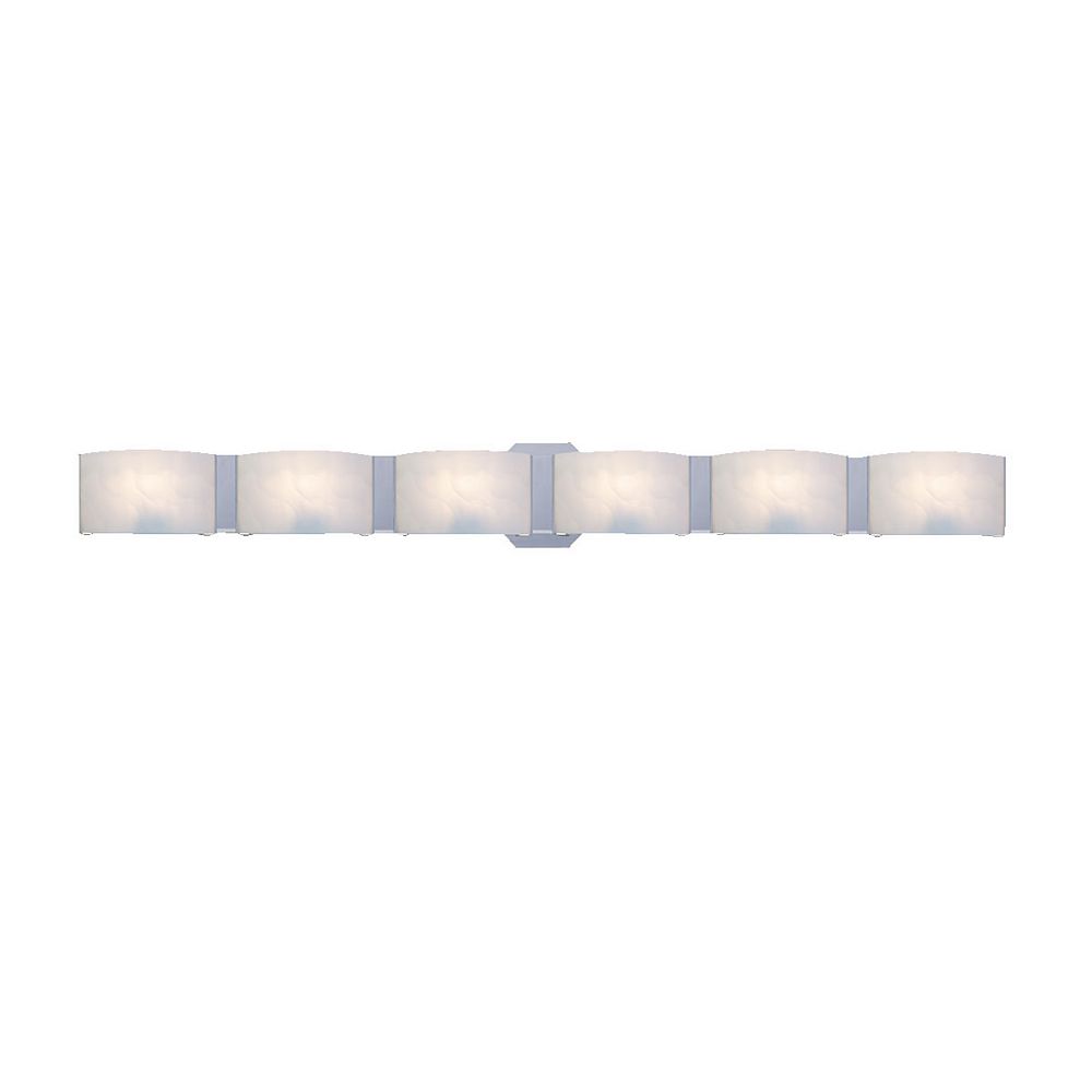 Eurofase Dakota Collection 6Light Chrome Bath Bar Vanity Light Fixture