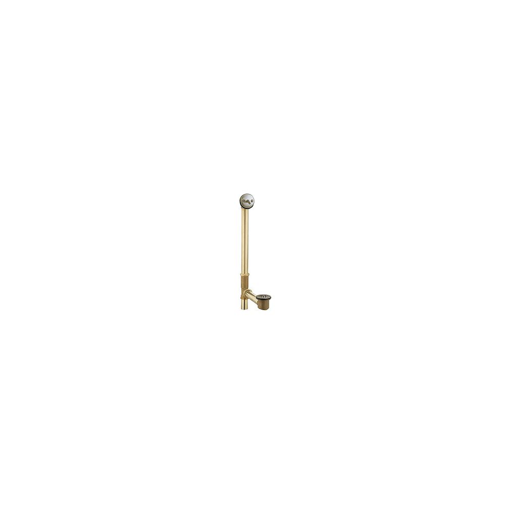 MOEN Tub Drain, Brass Tubing, Whirlpool, With Trip Lever Drain Assembly