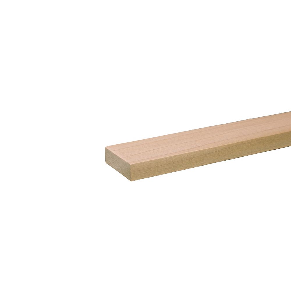 Alexandria Moulding 1 2 Inch X 2 Inch X 4 Feet Poplar Hardwood Hobby Board S4s The Home Depot Canada