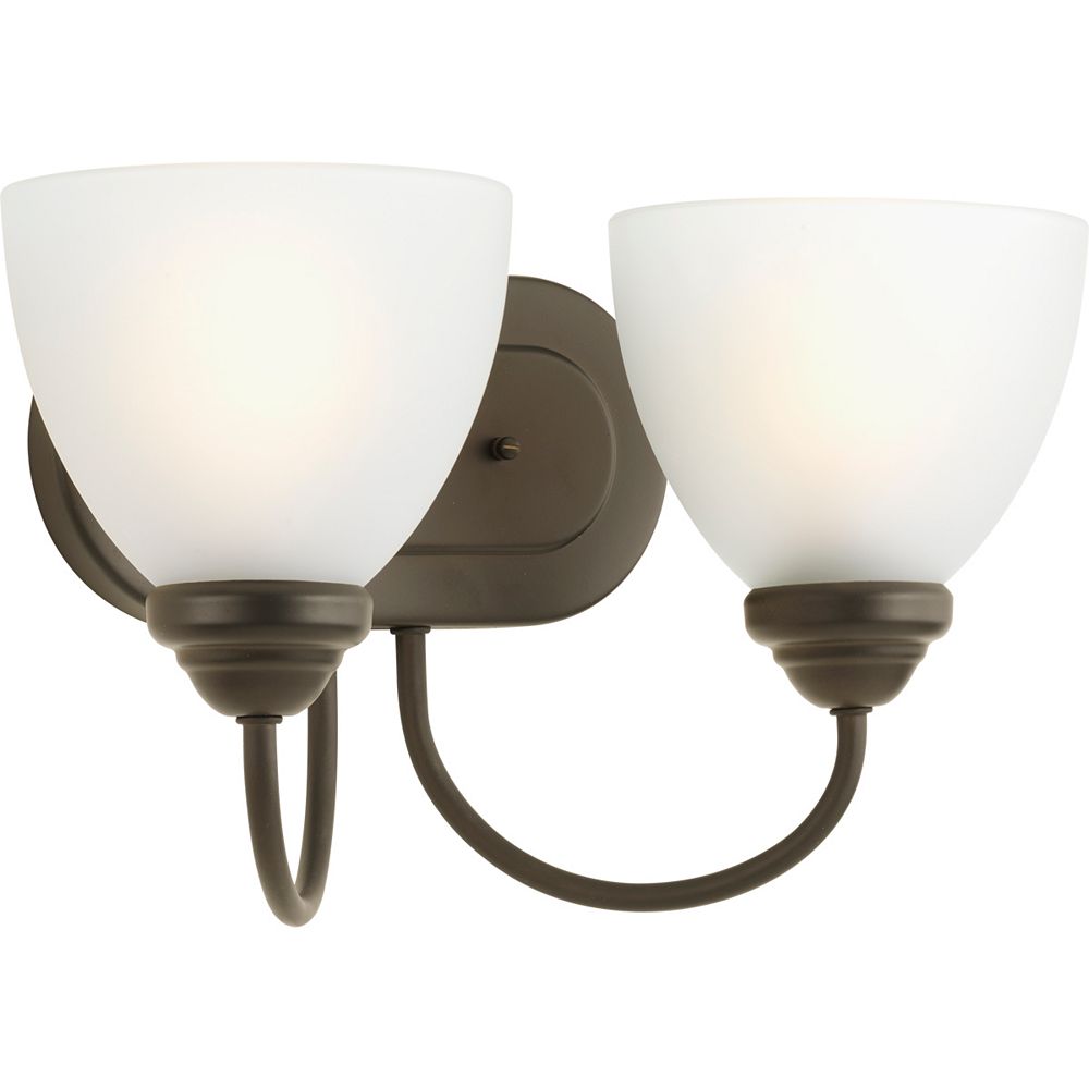 Progress Lighting Heart Collection 2light Antique Bronze Bath Light