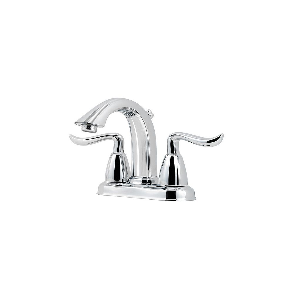 Pfister Santiago 4 Inch Centreset 2 Handle Bathroom Faucet In Polished Chrome Finish The Home 5480