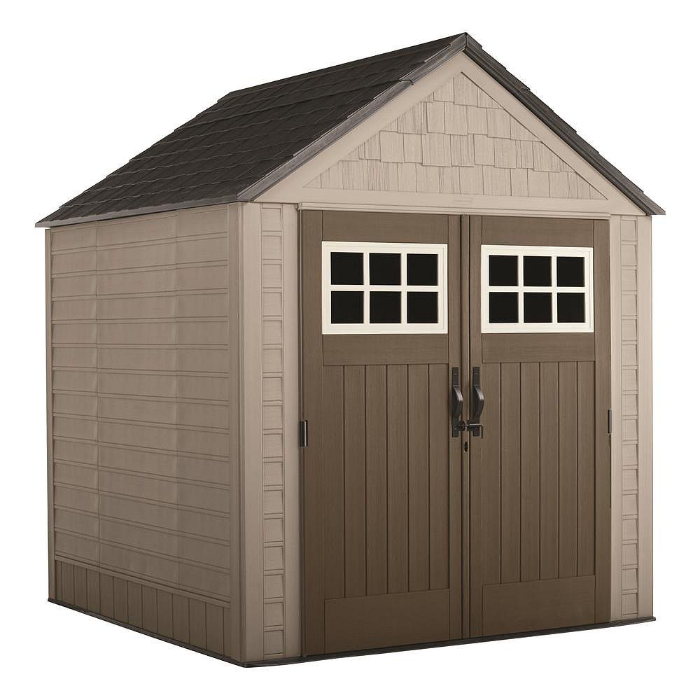 rubbermaid big max 7 ft. x 7 ft. storage shed the home