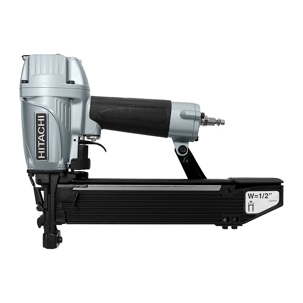 Hitachi Power Tools 2-Inch 16-Gauge Medium 1/2-Inch Crown Stapler with ...