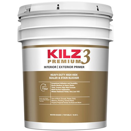 KILZ 3 PREMIUM Interior/Exterior Primer - 18.9 L