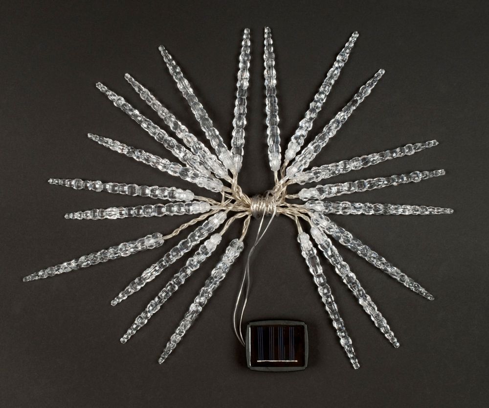 Fusion Solar Icicle String Lights The Home Depot Canada