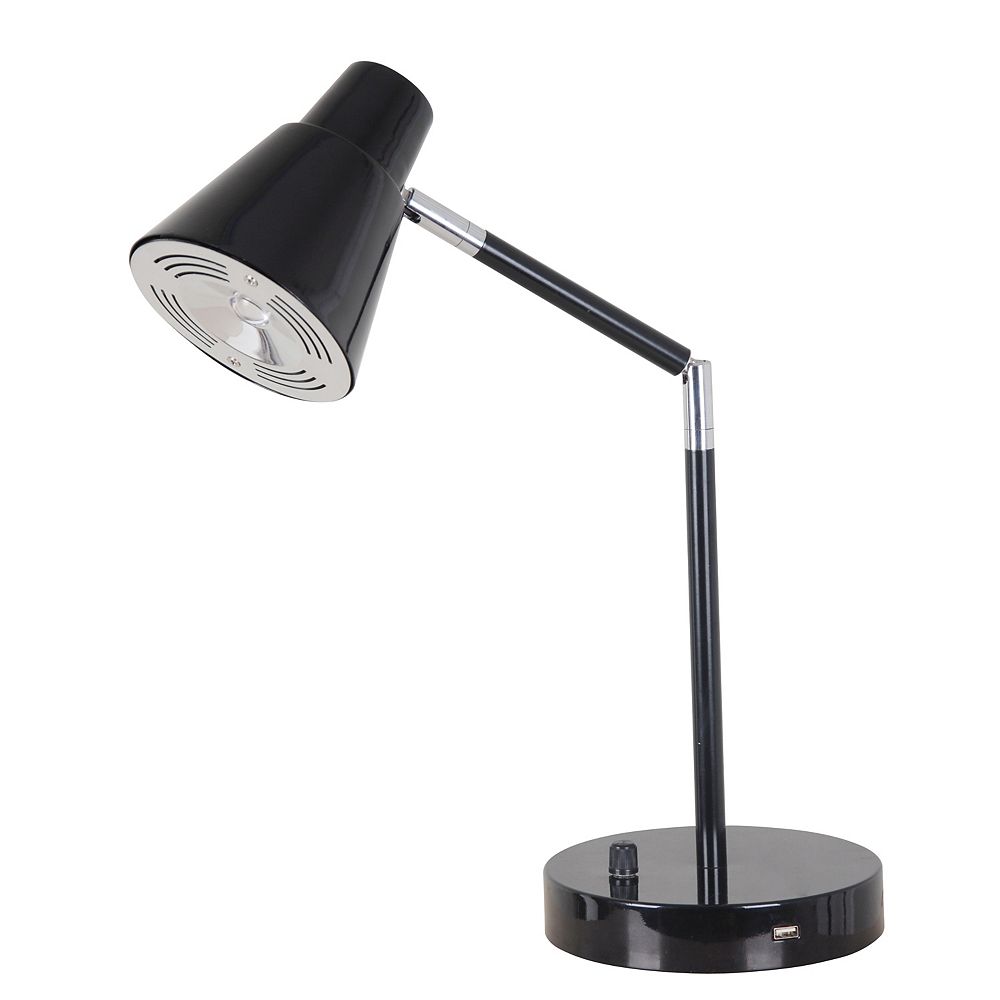 Alsy Lampe de bureau LED avec chargeur USB 1000mA Home Depot Canada