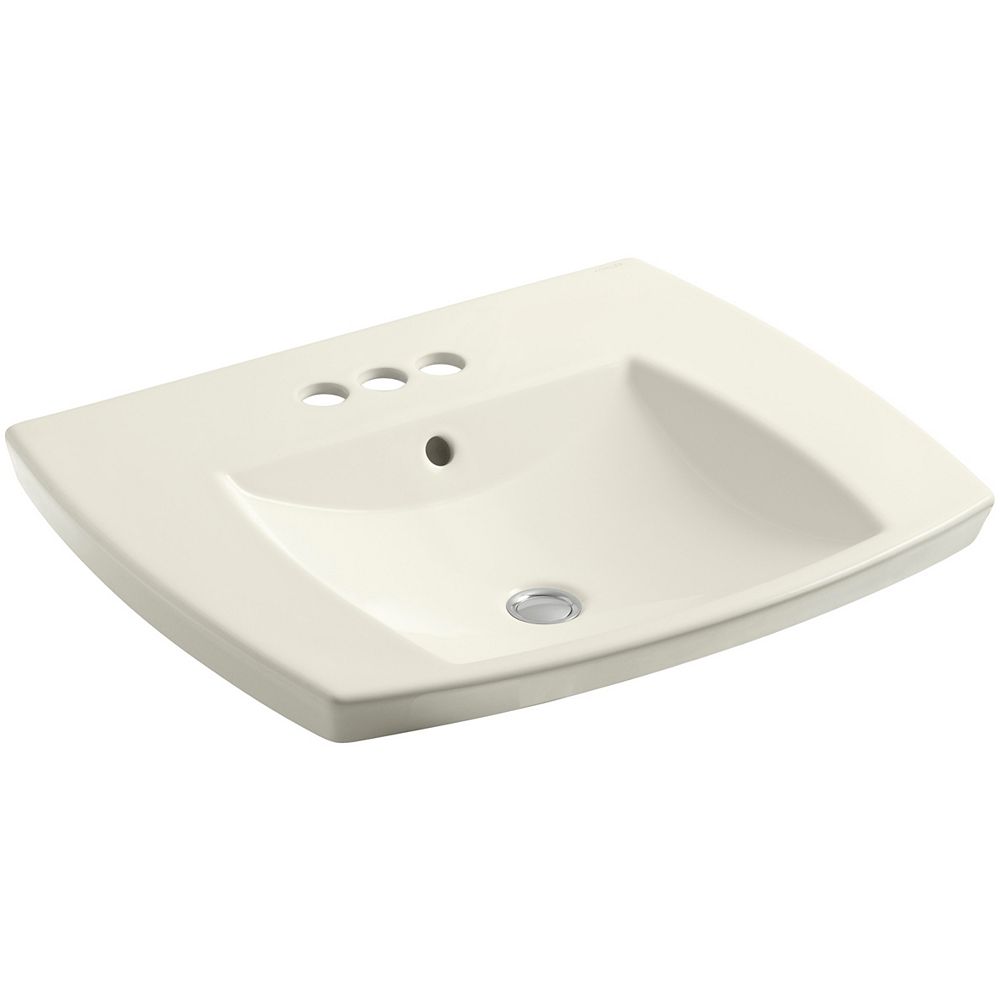 KOHLER Kelston(R) dropin bathroom sink with 4 inch centerset faucet holes The Home Depot Canada