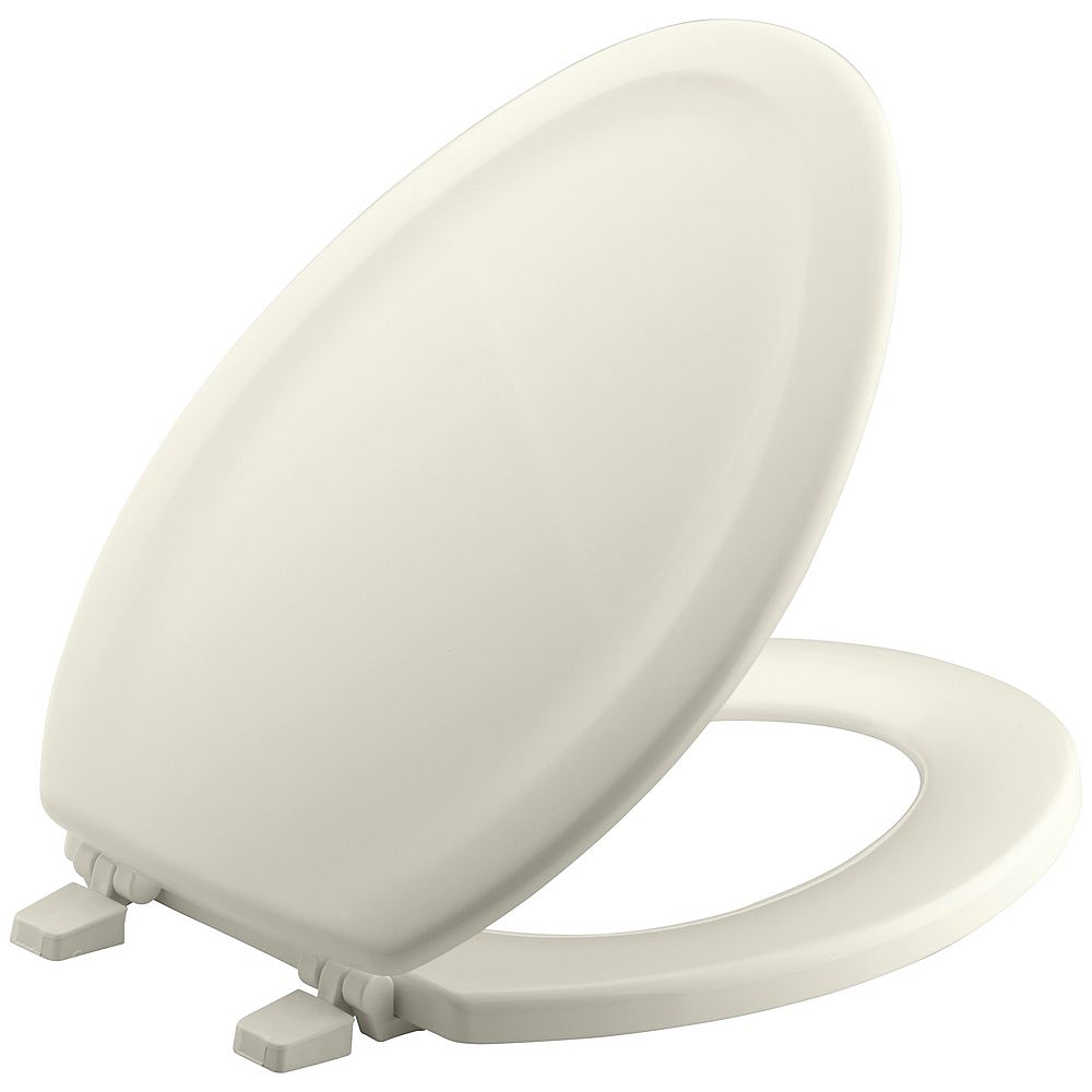 KOHLER Stonewood Elongated Closed Front Toilet Seat in Biscuit | The ...