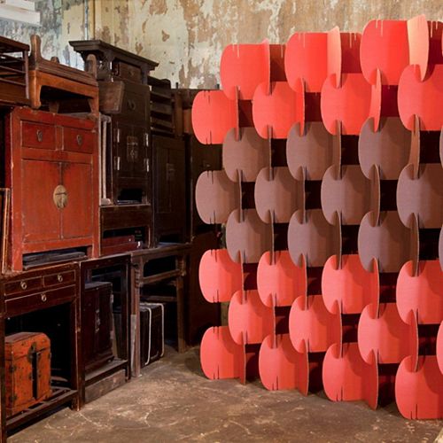 Nomad System Room Dividers Red Pantone 179U