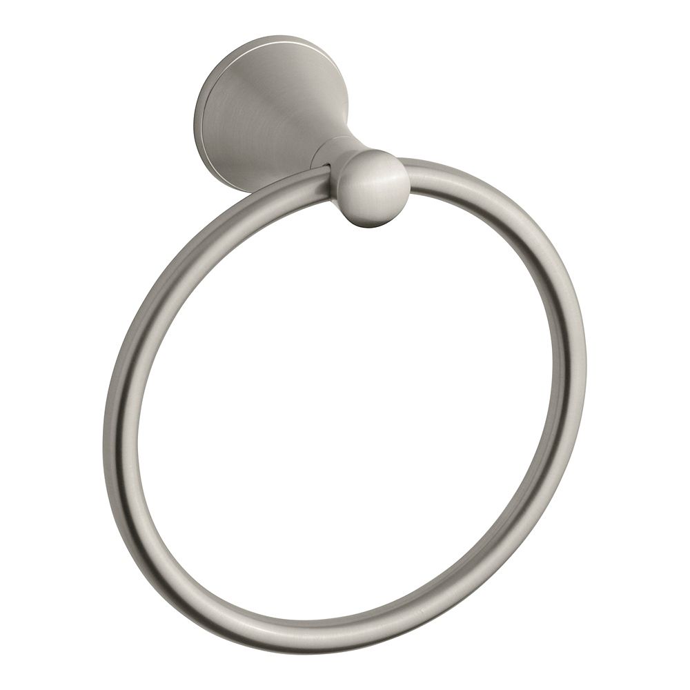 KOHLER Coralais Towel Ring in Vibrant Brushed Nickel The Home Depot