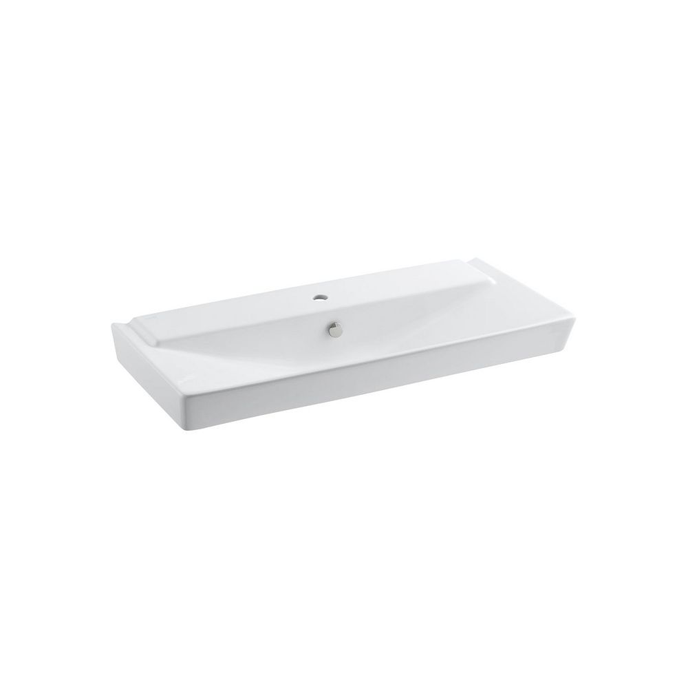 Kohler Rver 39 Inch Pedestal Bathroom Sink Basin With Single Faucet Hole The Home Depot Canada