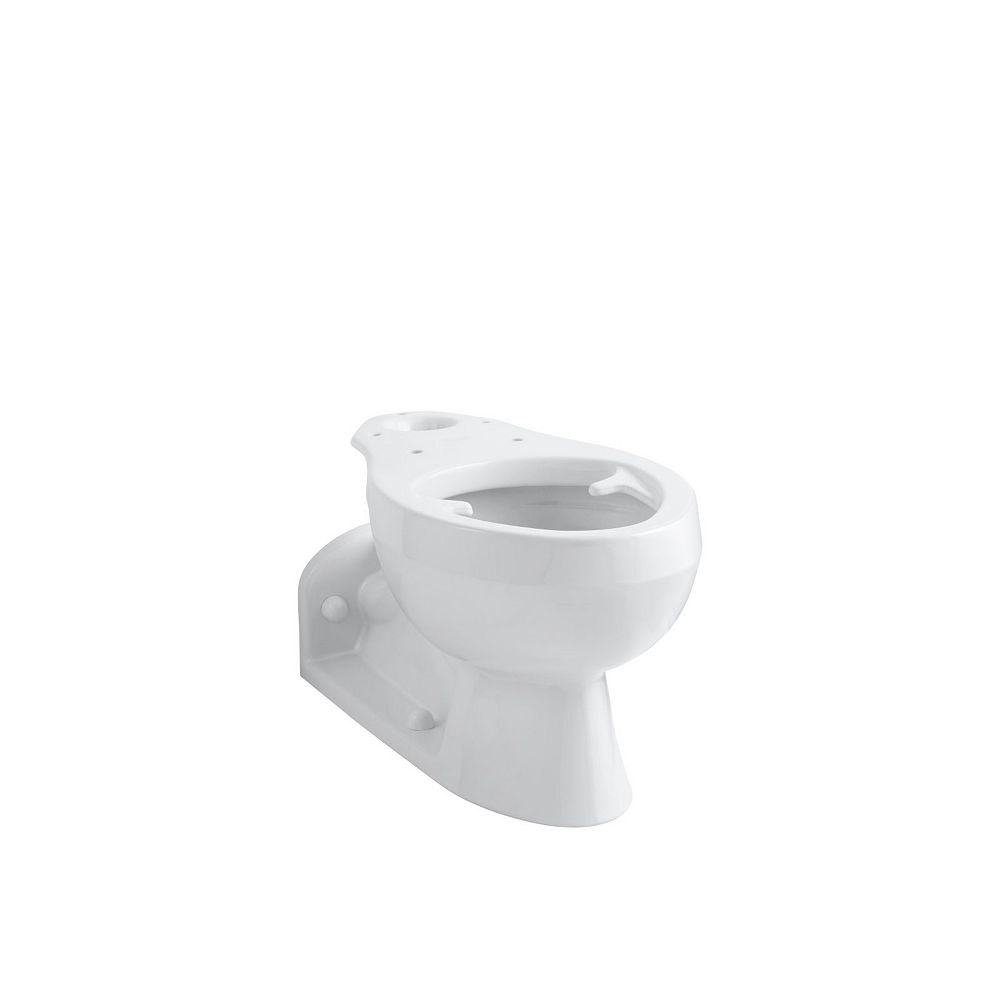 Kohler Barrington Pressure Lite Elongated Seatless Toilet Bowl Only The Home Depot Canada