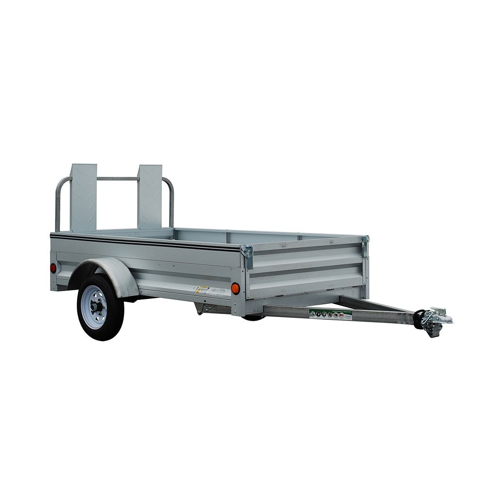 Marathon 4' x 7' Galvanized Steel Utility Trailer The Home Depot Canada