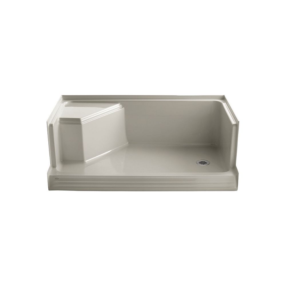 KOHLER Memoirs(R) 60 Inch Shower Receptor With Integral Seat At Left ...