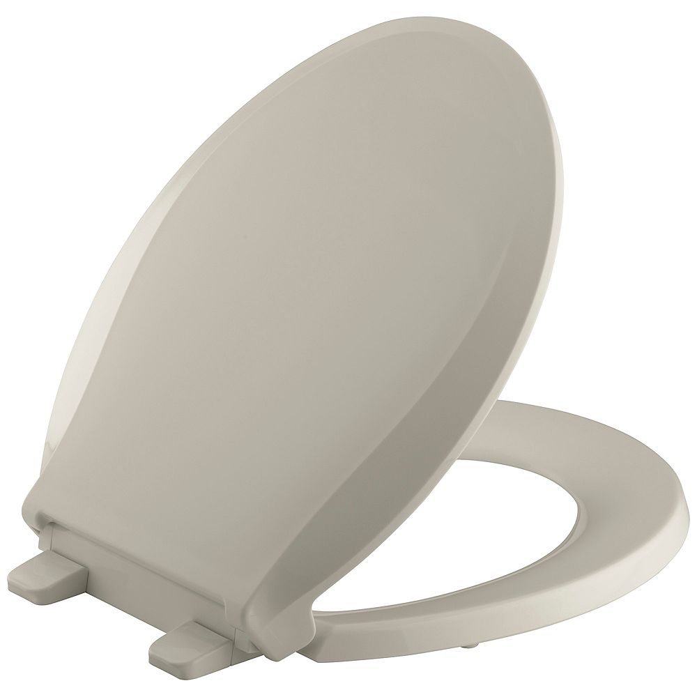 KOHLER Cachet Elongated Toilet Seat with Q3 Advantage | The Home Depot ...