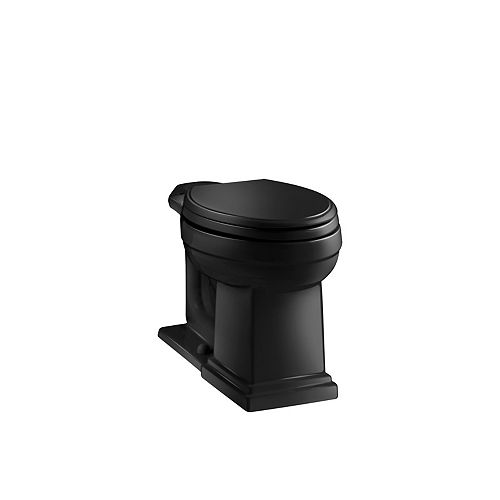 Tresham Comfort Height Elongated Toilet Bowl Only in Black Black