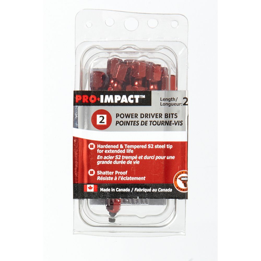 Paulin 2 x 2inch Square Drive Bits (10Pack) The Home Depot Canada